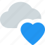 cloud, heart, network, love 