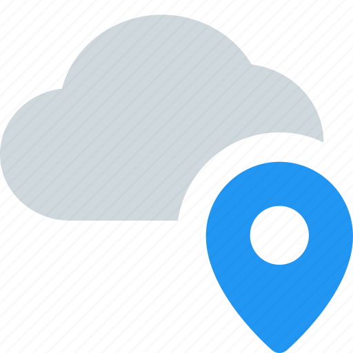 Cloud, location, network, pin icon - Download on Iconfinder