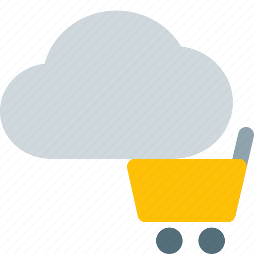 Cloud, market, network, trolley icon - Download on Iconfinder