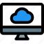 cloud, dekstop, network, monitor 