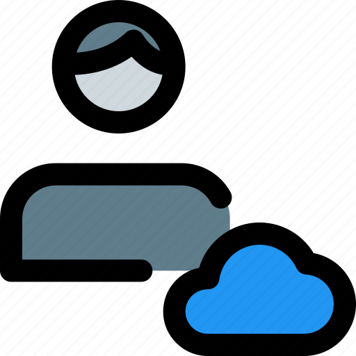 Cloud, man, user, network icon - Download on Iconfinder