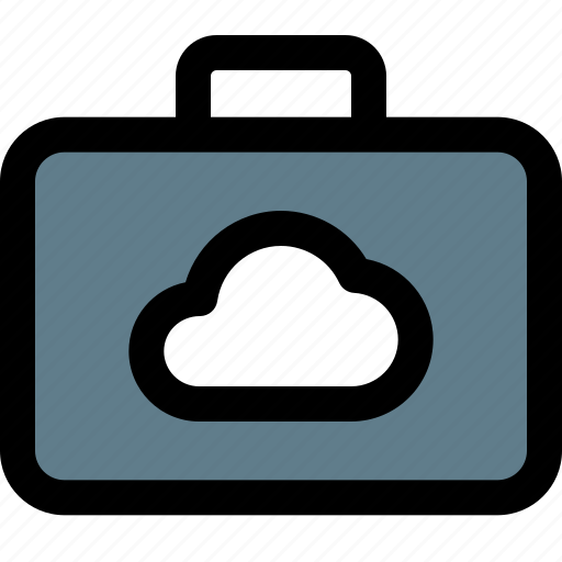 Cloud, suitcase, network, storage icon - Download on Iconfinder