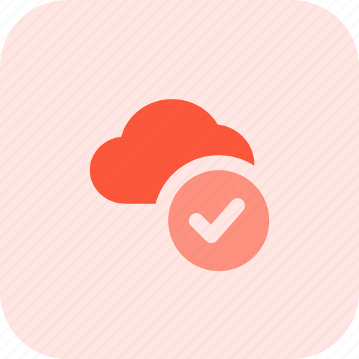 Cloud, check, network, approve icon - Download on Iconfinder