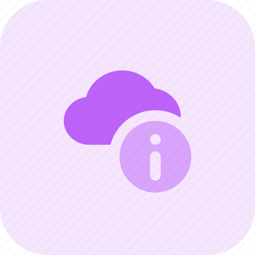 Cloud, information, network, info icon - Download on Iconfinder