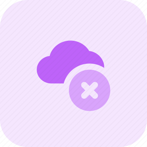 Cloud, remove, network, cancel icon - Download on Iconfinder