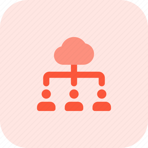 Cloud, team, network, users icon - Download on Iconfinder