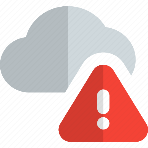 Cloud, alert, network, caution icon - Download on Iconfinder