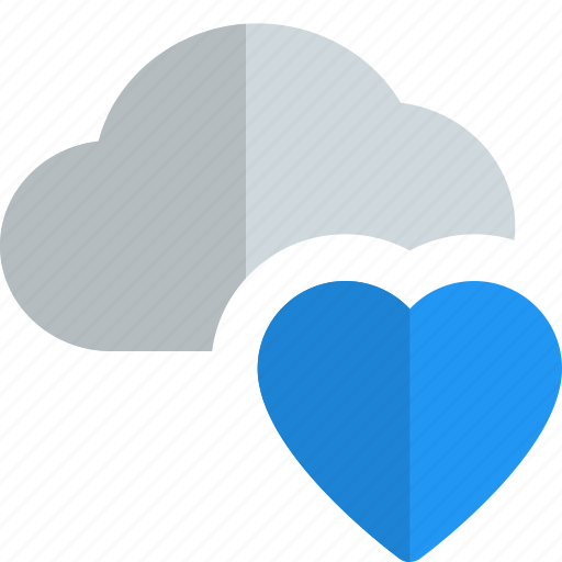 Cloud, heart, network, technology icon - Download on Iconfinder