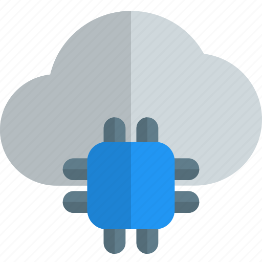 Processor, cloud, network, technology icon - Download on Iconfinder