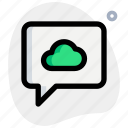 cloud, chat, network, technology
