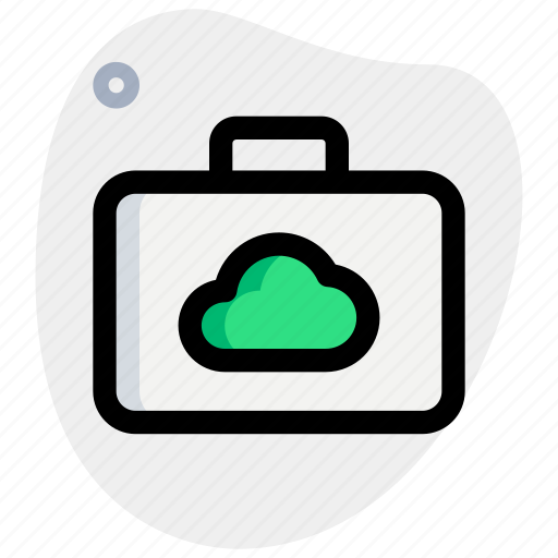 Cloud, suitcase, network, technology icon - Download on Iconfinder