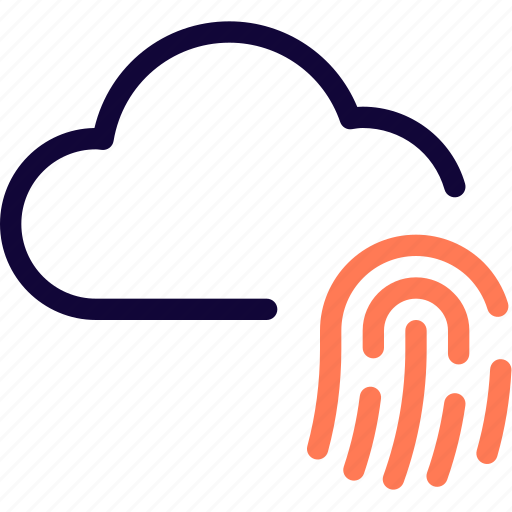 Fingerprint, cloud, network icon - Download on Iconfinder