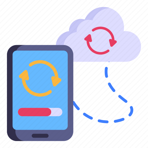 Storage update, cloud sync, cloud update, mobile cloud, cloud technology icon - Download on Iconfinder