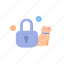 padlock, cat, pet, lock, secure, security, shield, access, protection 