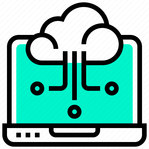Cloud, computer, data, laptop, notebook, technology icon - Download on Iconfinder