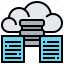 cloud, data, database, file, technology