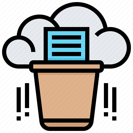 Clean, cloud, data, delete, file, technology icon - Download on Iconfinder