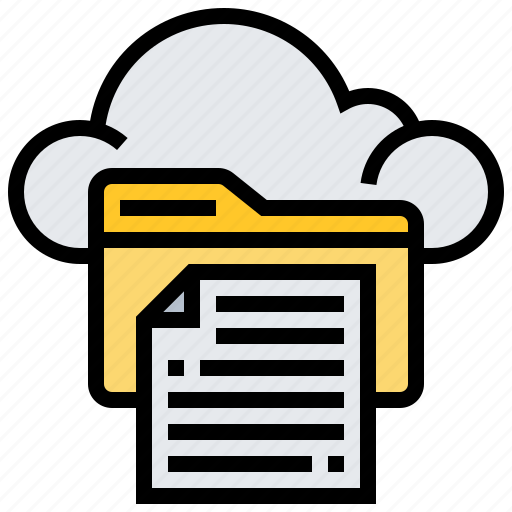 Cloud, data, document, file, folder, technology icon - Download on Iconfinder