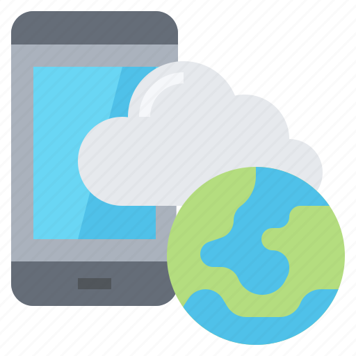 Cloud, data, golbal, smartphone, technology icon - Download on Iconfinder