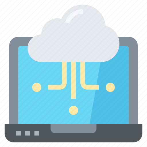 Cloud, computer, data, laptop, notebook, technology icon - Download on Iconfinder