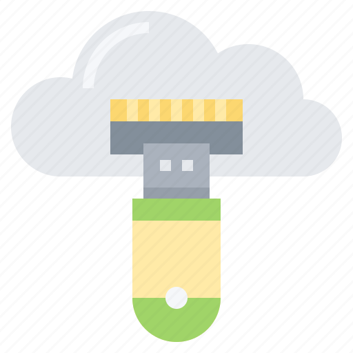 Backup, cloud, data, storage, technology, usb icon - Download on Iconfinder