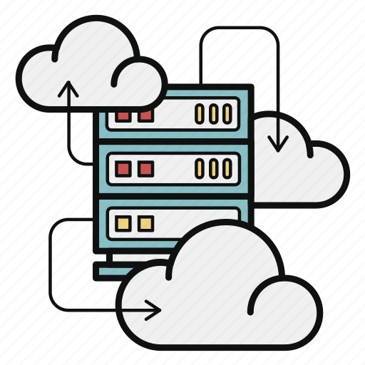 Cloud, iaas, infrastructure, service, data, server, storage icon - Download on Iconfinder