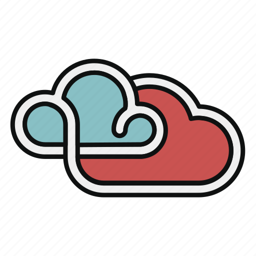 Cloud, hybrid cloud, private, public, storage, server icon - Download on Iconfinder