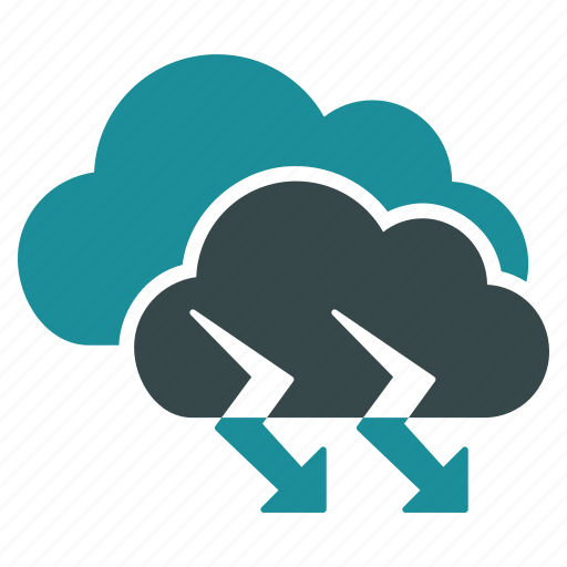 Cloud, lightning, rain, storm, thunder bolt, weather, wind icon - Download on Iconfinder