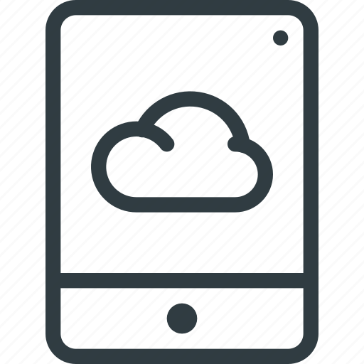 Cloud, computing, syncronize, tablet icon - Download on Iconfinder