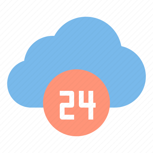 Cloud, hour, online, storage, technology icon - Download on Iconfinder