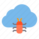 bug, cloud, storage, technology