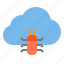 bug, cloud, storage, technology 