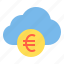 business, cloud, euro, money, storage, technology 