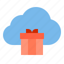 cloud, gift, storage, technology
