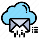 cloud, data, email, mail, message