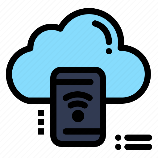 Cloud, connected, data, mobile, wifi icon - Download on Iconfinder