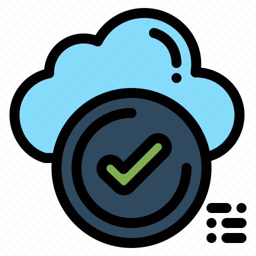 Check, checklist, cloud, ok, tick icon - Download on Iconfinder