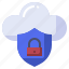 cloud, lock, password, protection, safety, security 