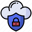 cloud, lock, password, protection, safety, security