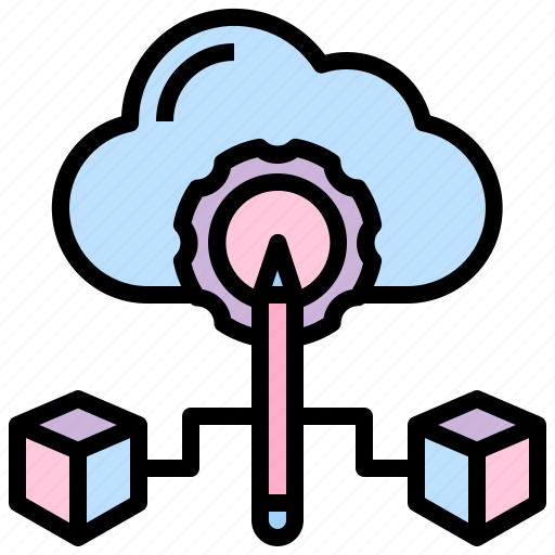 Concept, cloud, computing, data, deploy, storage, scalability icon - Download on Iconfinder
