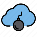 bomb, cloud, storage, technology