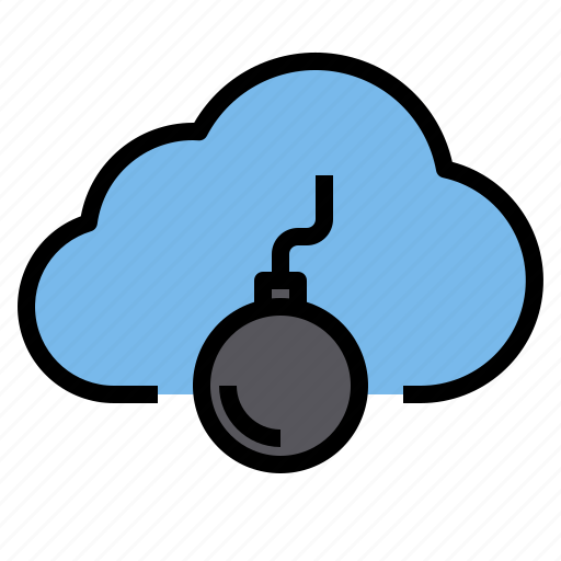 Bomb, cloud, storage, technology icon - Download on Iconfinder