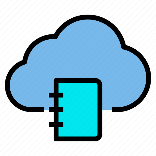 Book, cloud, storage, technology icon - Download on Iconfinder