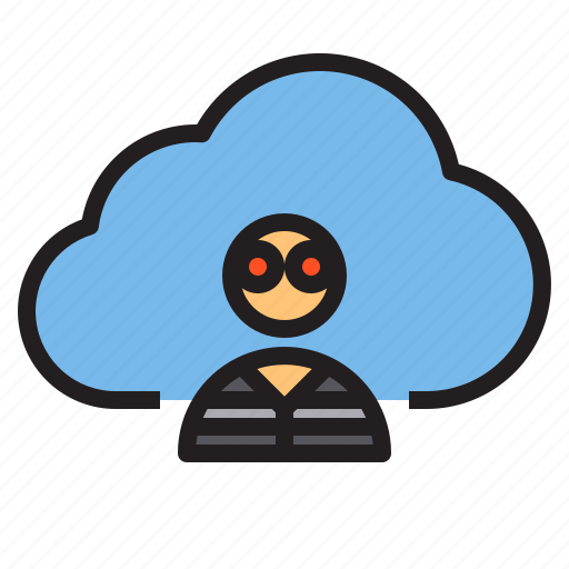Cloud, hacker, storage, technology icon - Download on Iconfinder