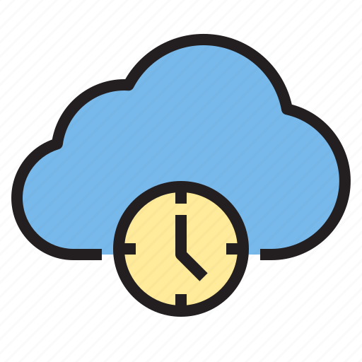 Cloud, storage, technology, time icon - Download on Iconfinder