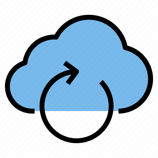 Cloud, storage, technology, undo icon - Download on Iconfinder