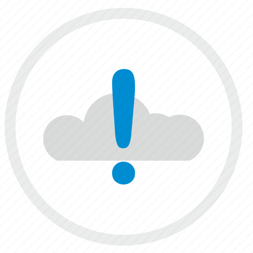 Attention, cloud, error, technology, warning icon - Download on Iconfinder