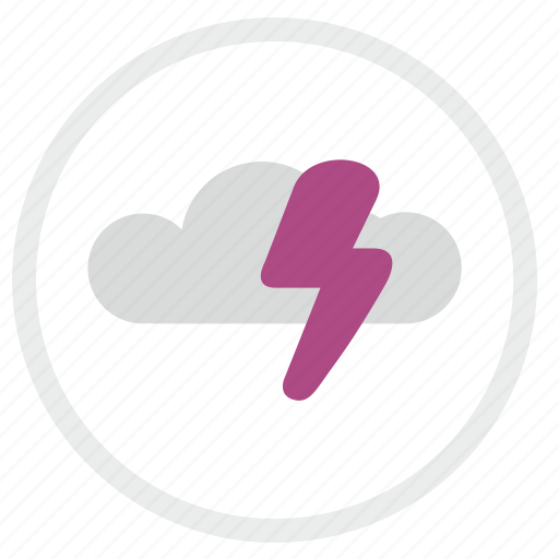 Cloud, electric, error, shock, warning icon - Download on Iconfinder