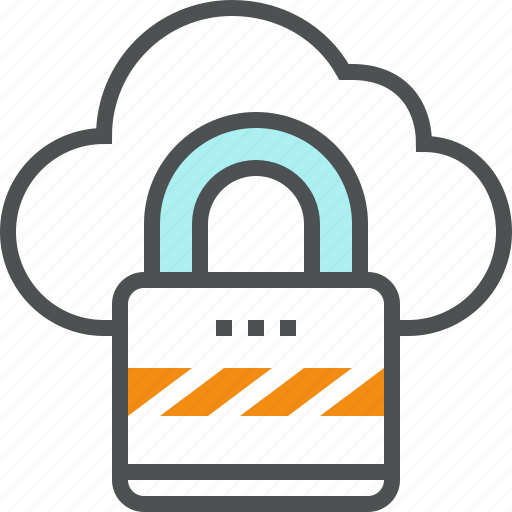 Cloud, computing, lock, network, protection, security, server icon - Download on Iconfinder