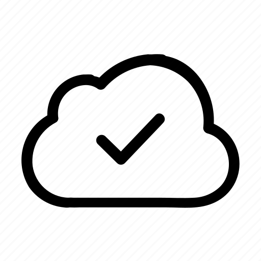 Cloud check, checkmark, storage, cloud, server, verified, success icon - Download on Iconfinder